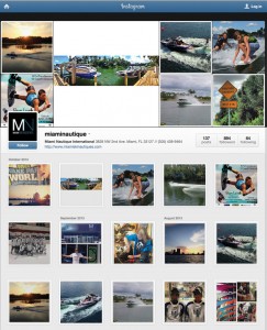 Miami Nautique's Instagram account