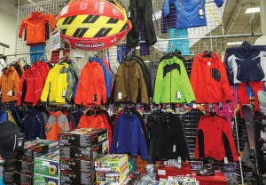 Offering a wide range of winter gear has expanded Omaha Marine Center’s customer base. 