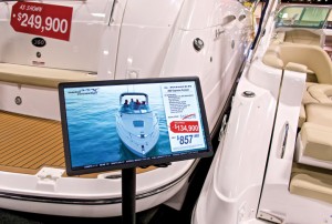 Marine Connection markets itself at five boat shows each year. 