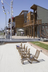 Simply adding seating gives users a reason to spend time at the marina.