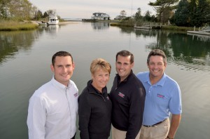 Ryan, Re, Jay and Jeff Strong at the company’s original location at Mattituck Bay, N.Y. The family has expanded the business from one location to four with 50 full-time employees. 