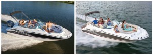 Hurricane builds its deck boat hulls specifically for either sterndrive or outboard power.