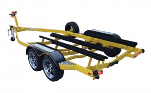 Certified trailers, like this EZ Loader custom model, are identified with a certified decal.