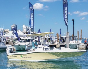 Evinrude showcased biobutanol through test rides at the Miami International Boat Show.