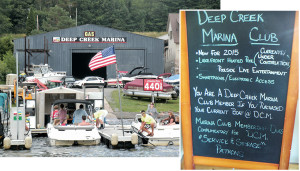 Deep Creek’s Marina Club is just one of the benefits the dealer offers new buyers.