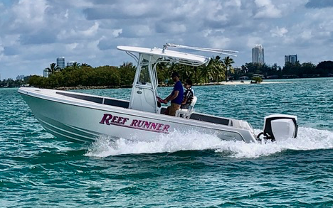 Home > News > Suppliers/Aftermarket > KICKER Marine Audio joined Reef Runner  Boats to battle breast cancer KICKER Marine Audio joined Reef Runner Boats  to battle breast cancer
