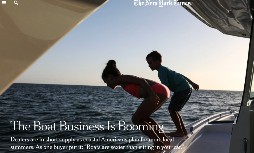 The New York Times Boat Business Is Booming