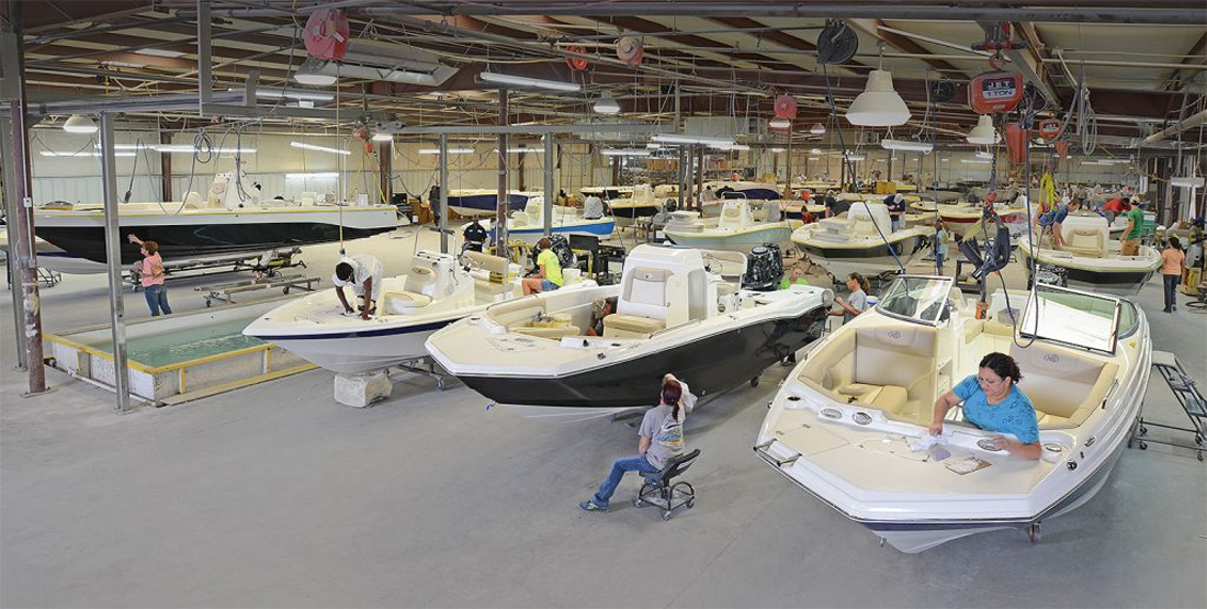 Boat manufacturing increases