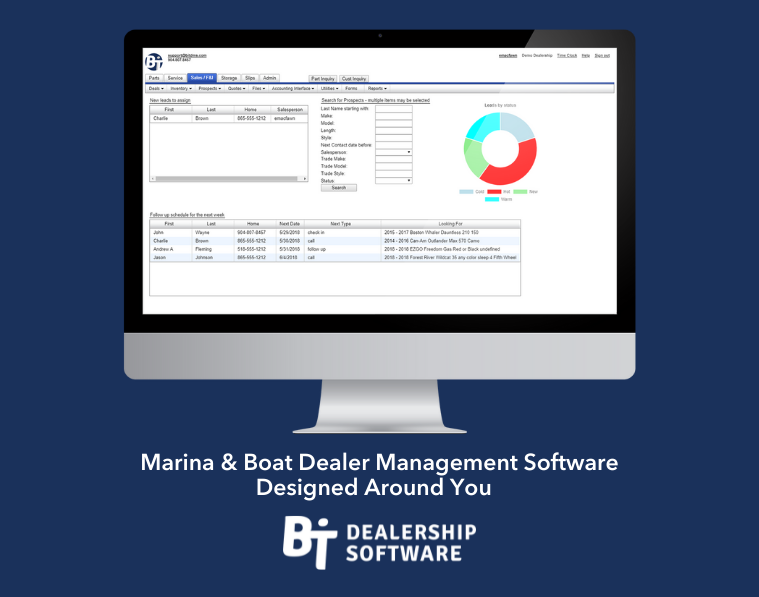 BiT Dealership Software - Marina & Boat Dealer Management Software Designed Around You