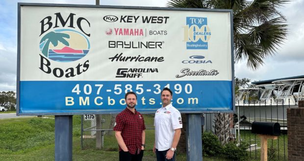 David and Michael Veracka after purchasing BMC Boats.