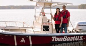 TowBoatUS Captains Branson and Megan Mosier.