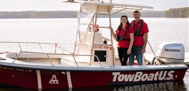 TowBoatUS Captains Branson and Megan Mosier.