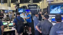 Garmin booth at 2025 Miami Boat Show