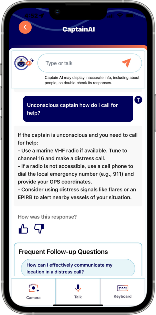 BoatBot mobile application