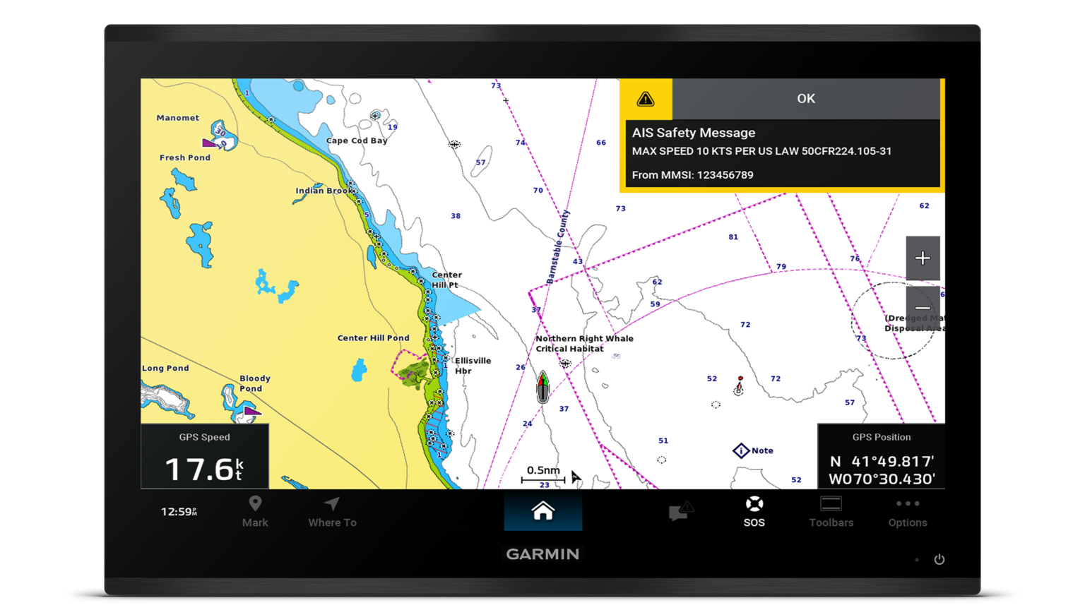 Garmin AIS messaging feature aids in whale protection efforts