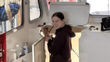 Landing School student