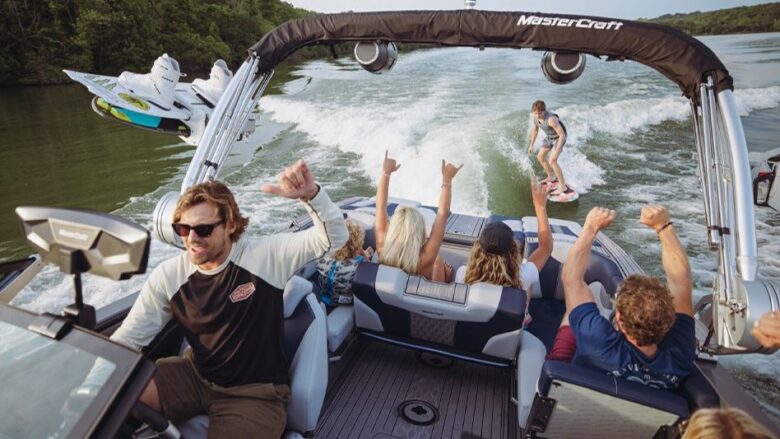 Boaters on the water