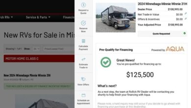 Rollick and Aqua Finance prequalification and digital retail tool