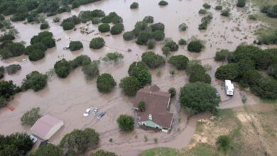 Flood waters in Texas