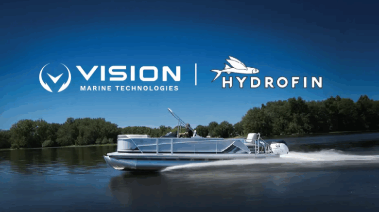 Vision Marine and Hydrofin logos